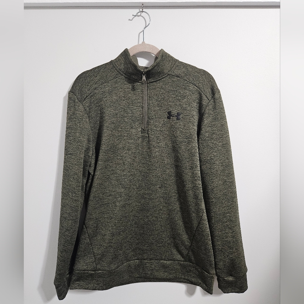 Under Armour Olive Green Quarter-Zip Pullover